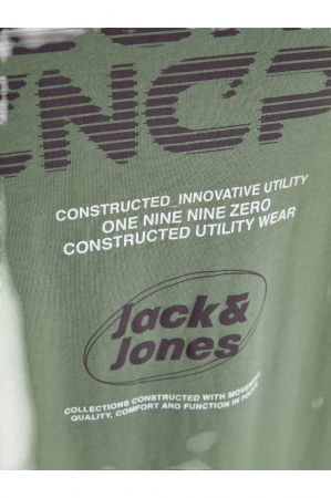 Tricou JACK &JONES Vibrant Back Print - 12277746-Sea Spray [2]