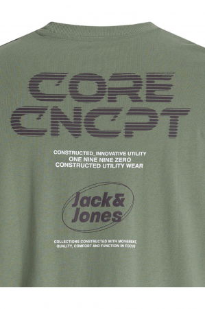 Tricou JACK &JONES Vibrant Back Print - 12277746-Sea Spray [3]