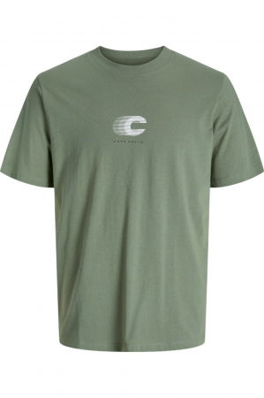 BĂRBAŢI - Tricou JACK &JONES Vibrant Back Print - 12277746-Sea Spray