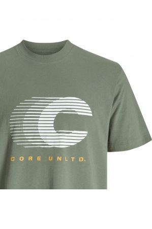 Tricou JACK &JONES Vibrant Crew Neck AW24 - 12277744-Sea Spray [3]