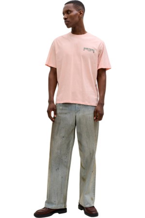 Tricou JACK &JONES Watercolour SS Crew Neck - 12293418-Peach Melba [4]