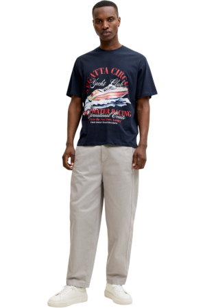 Tricou JACK &JONES Watercolour SS Crew Neck - 12293418-Sky Captain [4]