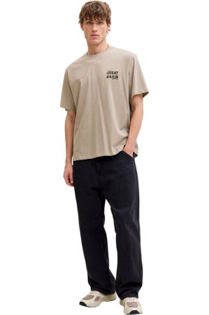 Tricou JACK &JONES Watercolour SS Crew Neck - 12293418-Vintage Khaki [2]