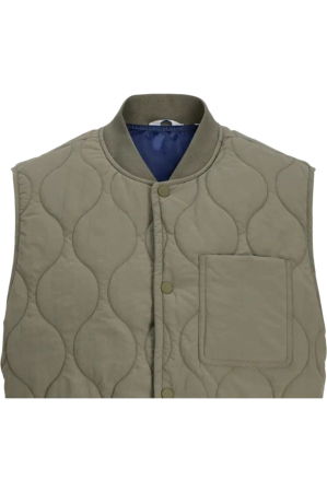 Vesta JACK &JONES Caleb Quilted - 12294357-Dusty Olive [1]