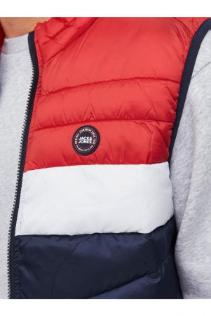 Vesta JACK &JONES Hero Bodywarmer - 12211790-Navy Blazer TRUE RED [3]