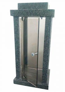 MONUMENTE FUNERARE - Felinar granit XL gri inchis