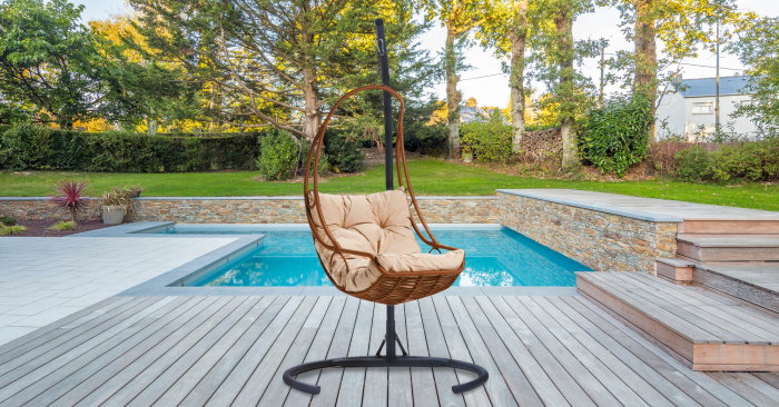 Balansoar de grădină FLORYA, 1 loc, 120x60x200 cm [2]