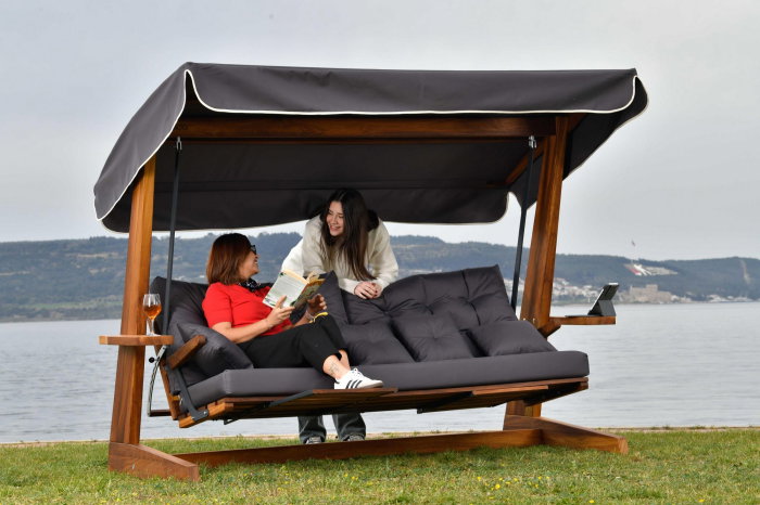 Balansoar de gradina LUNA DELUXE 2600, 3 locuri, 243x139x195 cm [4]