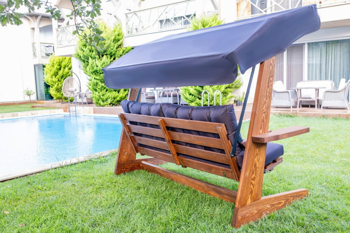 Balansoar de gradina VIVA 2400, 3 locuri, 237x100x175 cm [4]