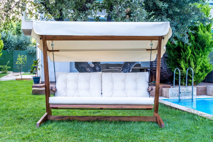 Balansoar de gradina VIVA 2400, 3 locuri, 237x100x175 cm [3]
