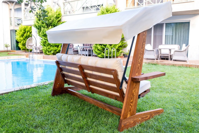 Balansoar de gradina VIVA 2400, 3 locuri, 237x100x175 cm [5]