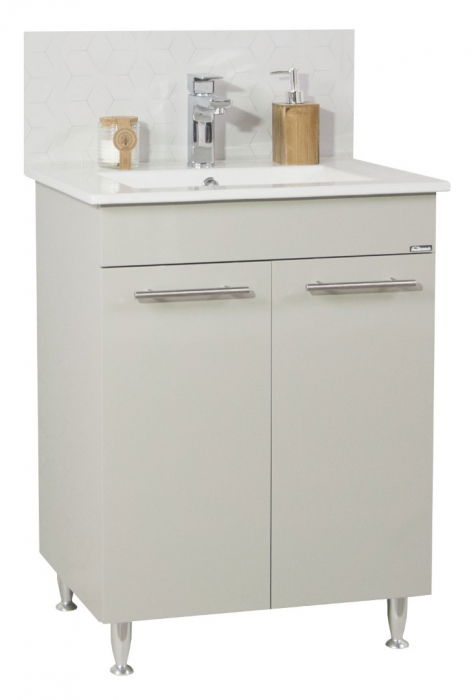 Set Baza front MDF si Lavoar seria 054, 60 cm, taupe
