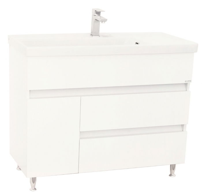 Set Baza front MDF si Lavoar seria 288, 100 cm, alb