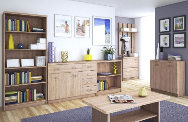 Biblioteca deschisa TOP MIX, stejar sonoma, 80x33x85 cm [3]