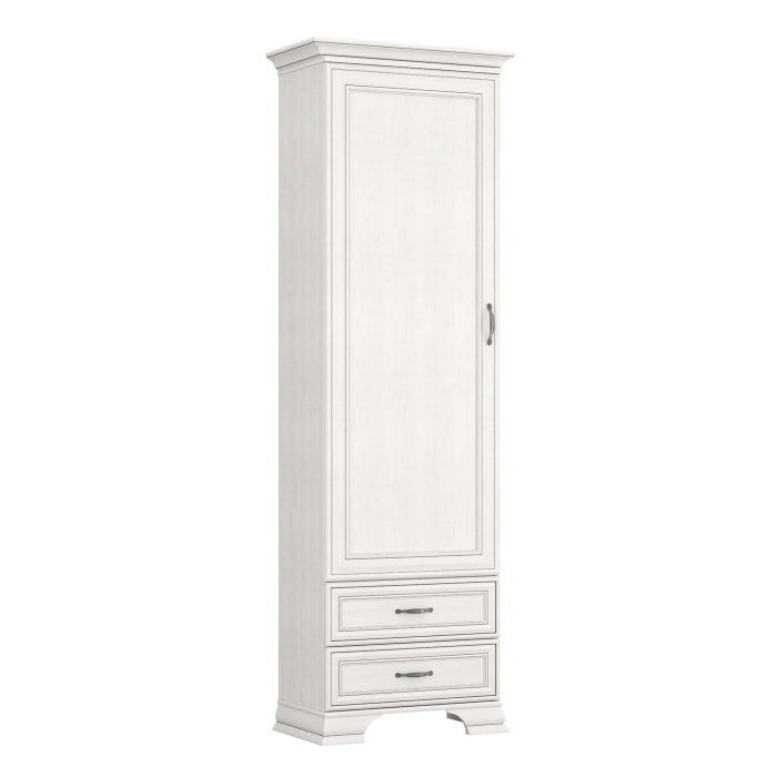 Biblioteca TIFFANY II, 1 usa, 2 sertare, crem fineline, 69x39,9x212,1 cm [1]