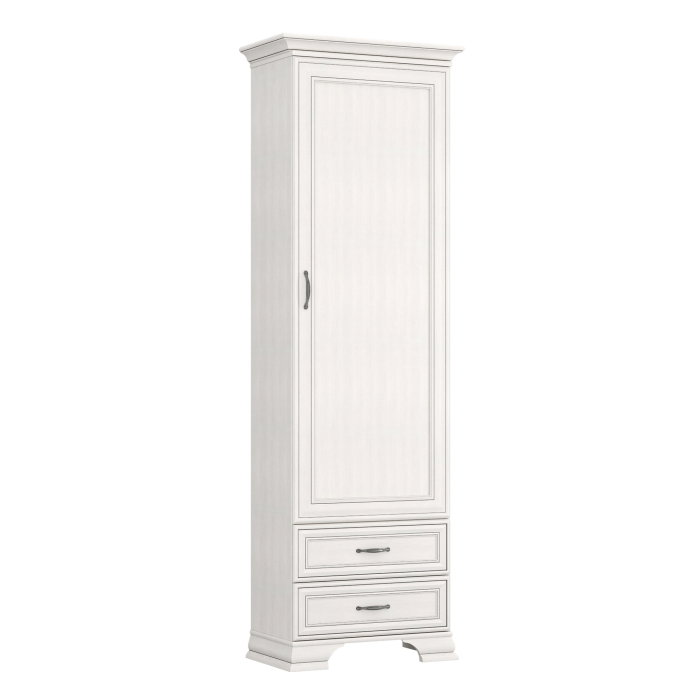 Biblioteca TIFFANY II, 1 usa, 2 sertare, crem fineline, 69x39,9x212,1 cm [2]