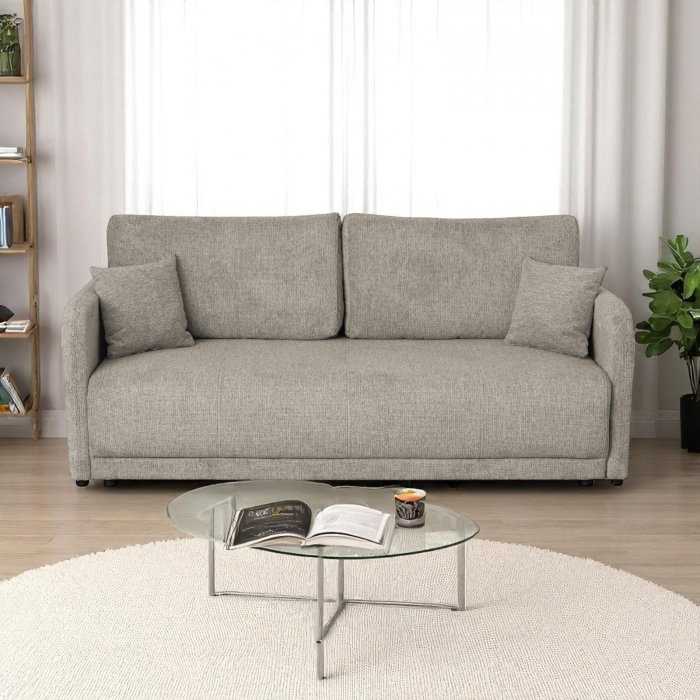 Canapea extensibila BERNA S, 3 locuri, cu arcuri si lada depozitare, 210x110x93 cm [6]