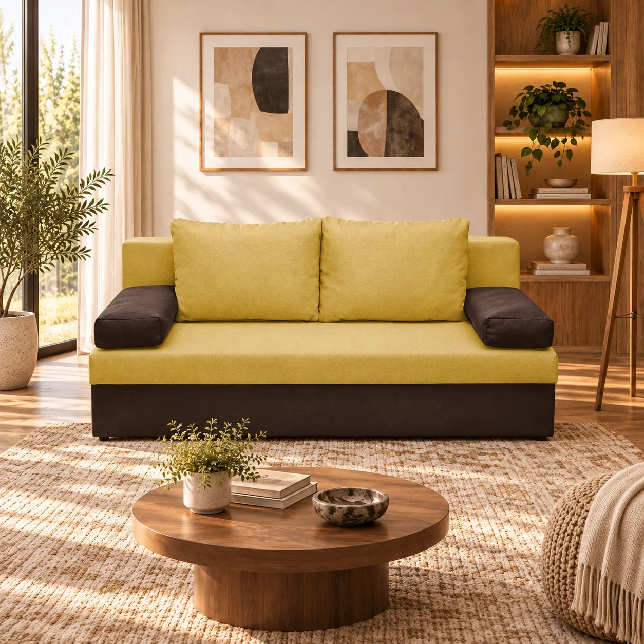 Canapea ANA extensibila, 3 locuri, cu lada depozitare, 185x82x80 cm - ExpoMob [5]