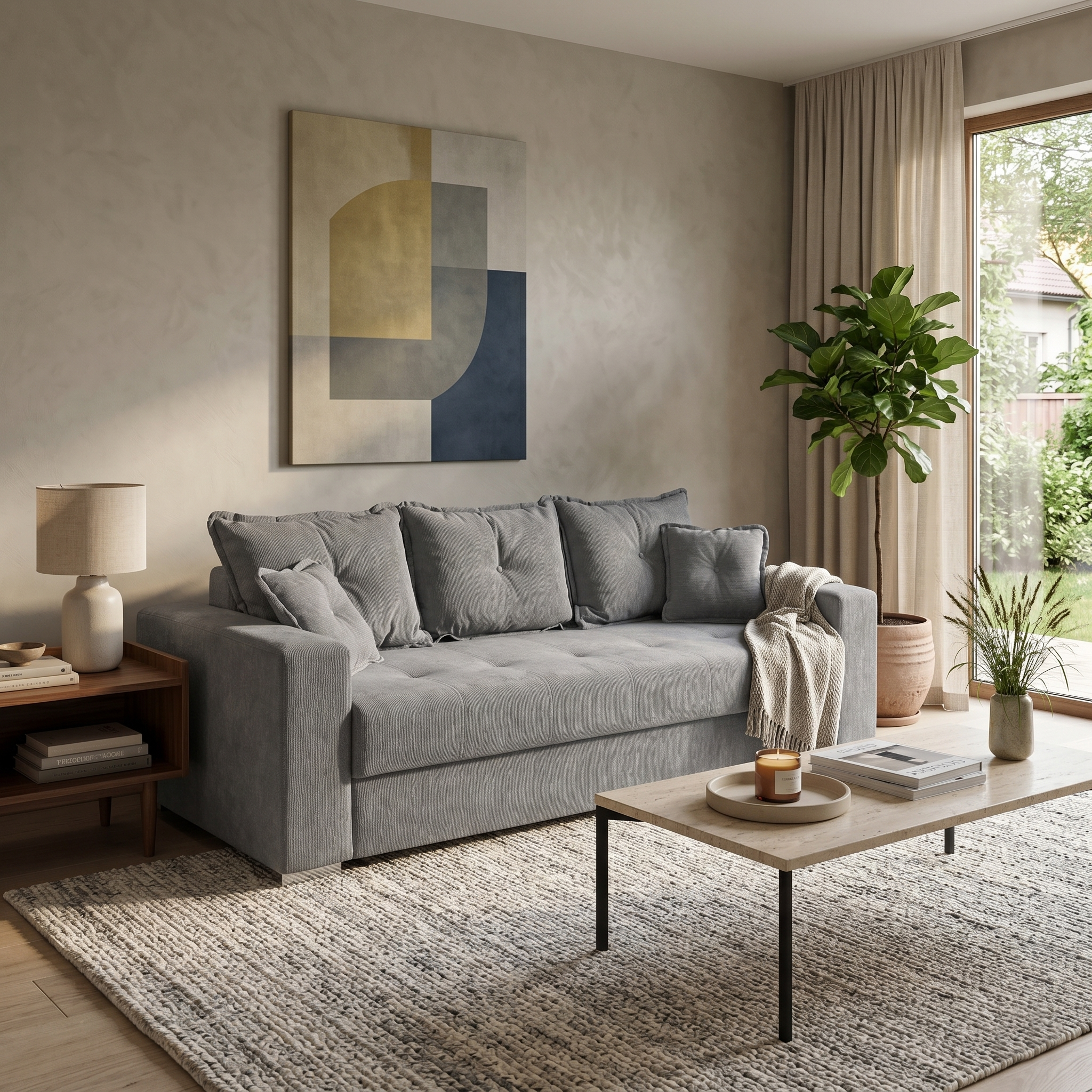Canapea extensibila ARISSA, 3 locuri, cu arcuri, 235x110x77 cm - ExpoMob [6]