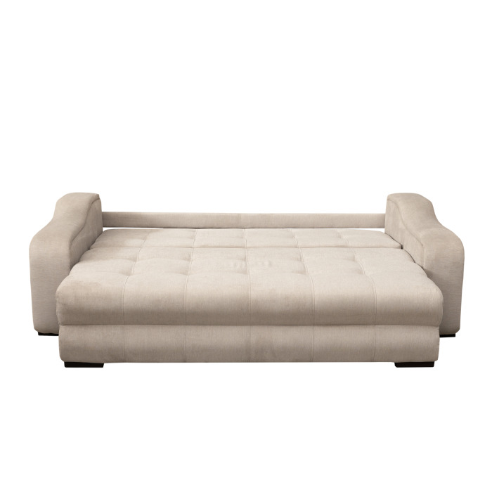 Canapea extensibila ATENA, 3 locuri, cu arcuri si lada depozitare, bej, 250x120x100 cm [3]