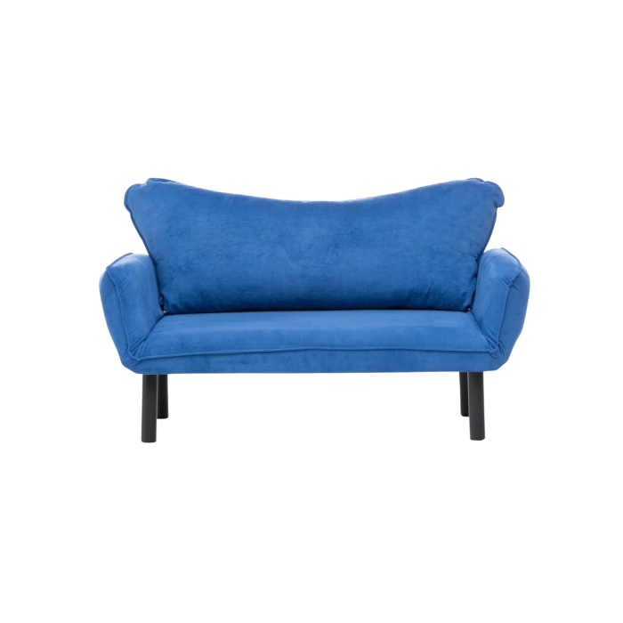 Canapea extensibila CHATTO, 2 locuri, albastru, 150x70x75 cm