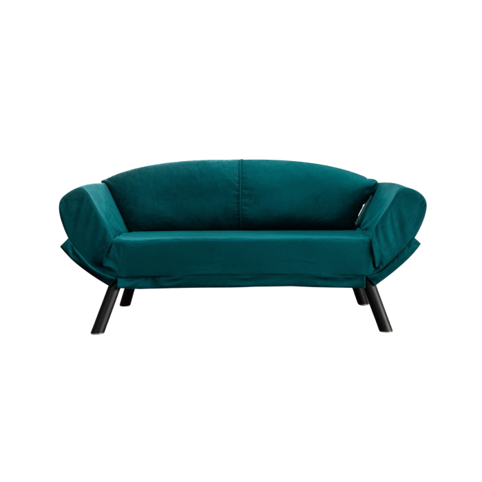 Canapea extensibila GENZO, 2 locuri, albastru petrol, 177x75x87 cm