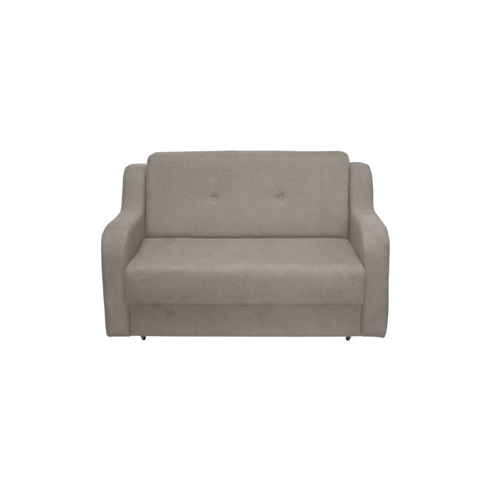 Canapea extensibila GINA, 2 locuri, cu arcuri si lada depozitare, bej, 160x100x95 cm