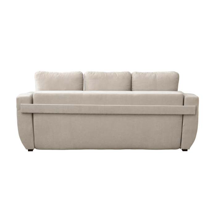 Canapea extensibila HAVANA, 3 locuri, cu arcuri si lada depozitare, bej, 240x100x100 cm [6]