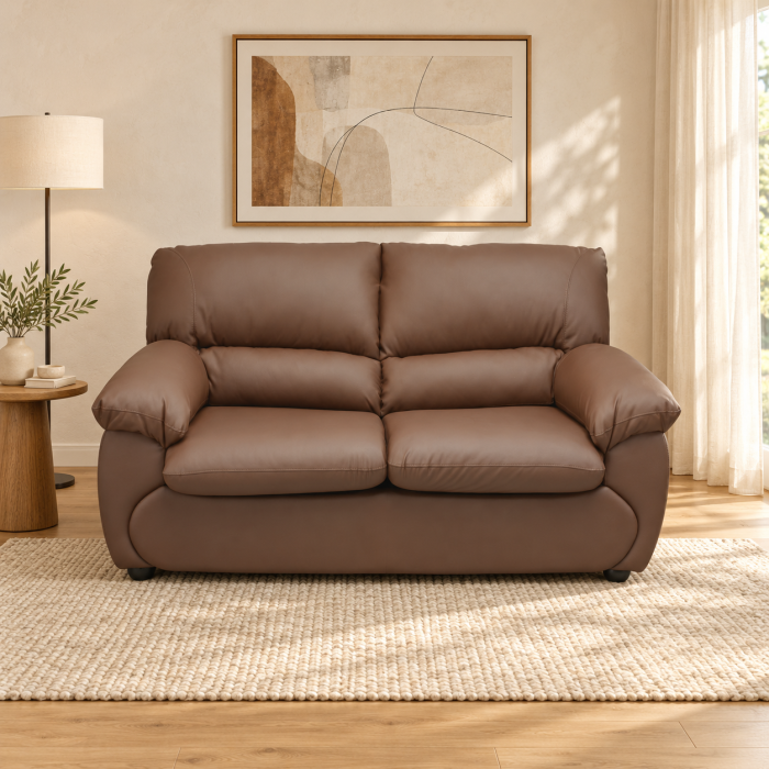 Canapea extensibila LUXOR 2L, 2 locuri, maro inchis, 171x95x95 cm - ExpoMob [2]