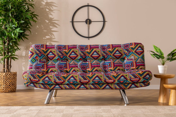 Canapea extensibilă MISA, 3 locuri, multicolor, 180x78x85 cm [3]