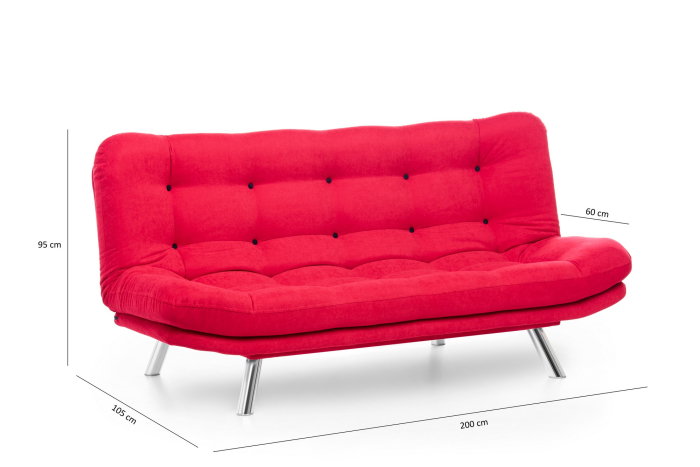 Canapea extensibilă MISA, 3 locuri, 200x105x95 cm [9]