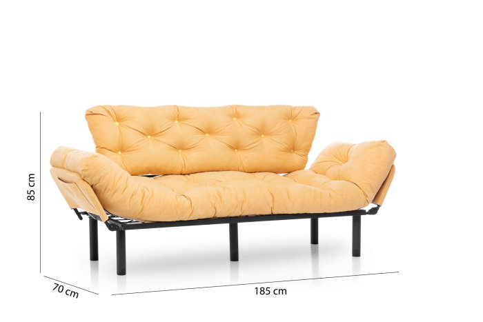 Canapea extensibila NITTA, 3 locuri, 185x70x85 cm [12]