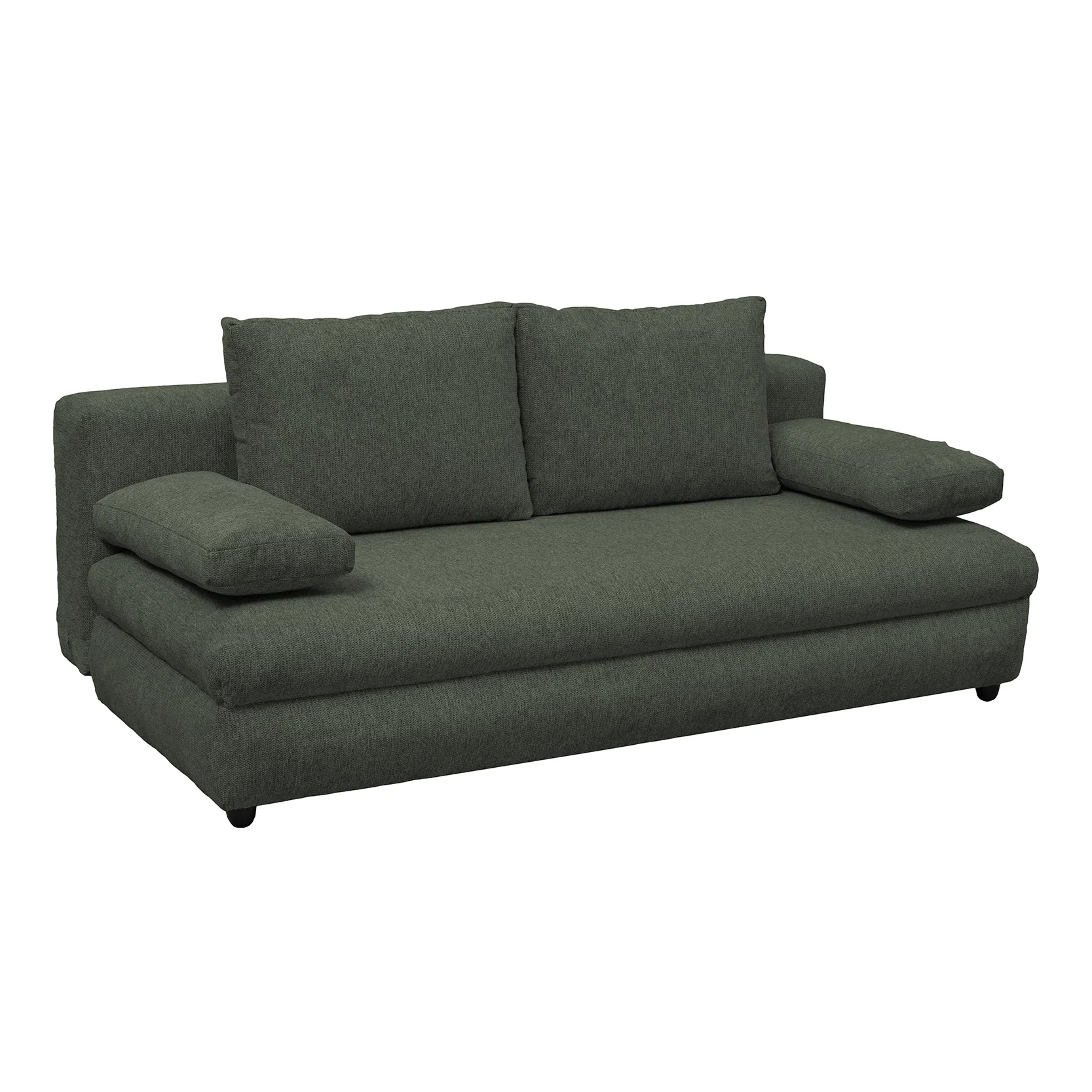 Canapea extensibila OLIMP, 3 locuri, cu arcuri si lada depozitare, bej inchis, 203x100x85 cm [2]