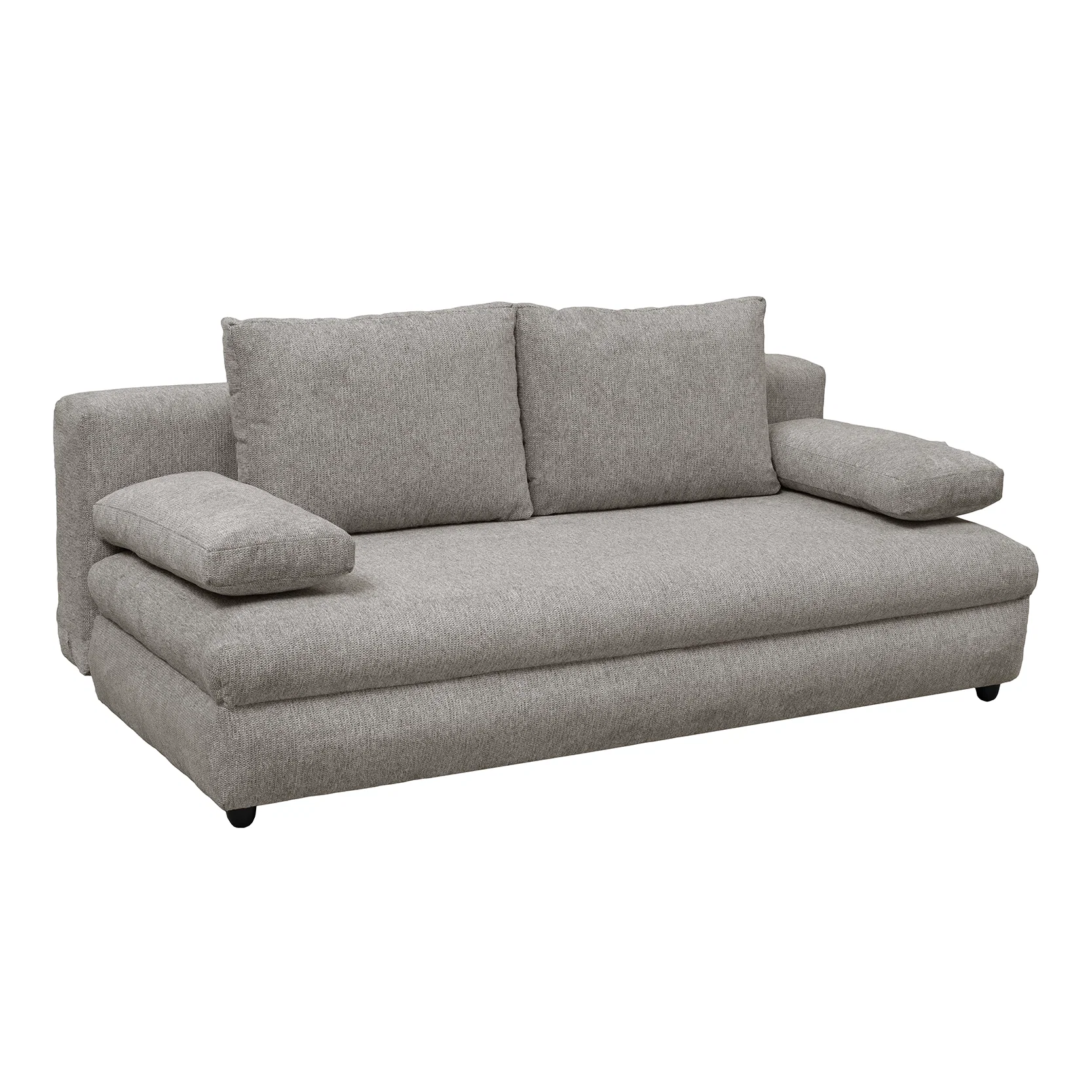 Canapea extensibila OLIMP, 3 locuri, cu arcuri si lada depozitare, bej inchis, 203x100x85 cm [2]