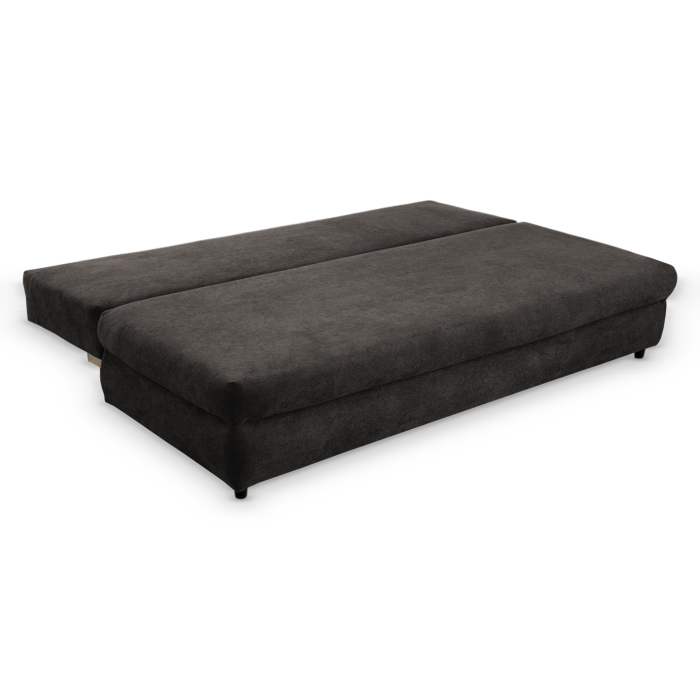 Canapea extensibila OLIMP, 3 locuri, cu arcuri si lada depozitare, maro, 203x100x85 cm [5]