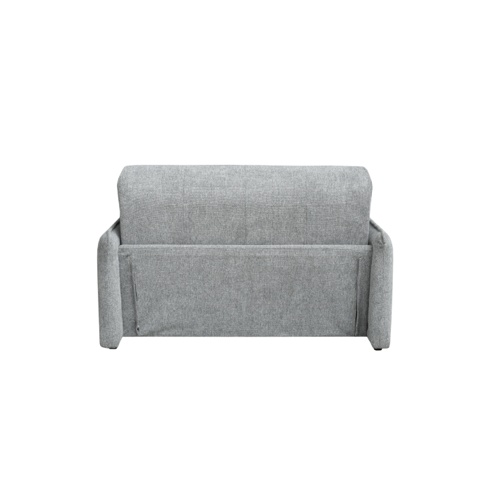 Canapea extensibila PARMA, 2 locuri, cu arcuri si lada depozitare, gri, 145x110x90 cm [6]