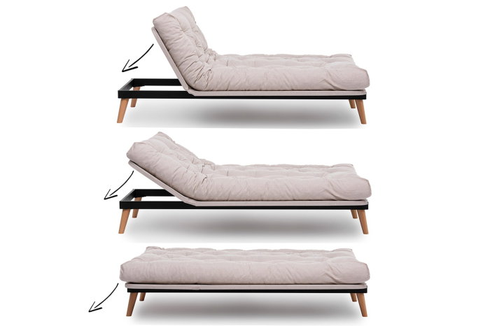 Canapea extensibilă SAKI, 3 locuri, 185x82x92 cm [14]