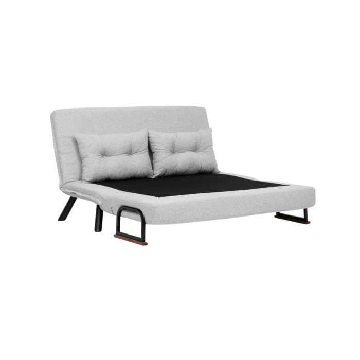 Canapea extensibila SANDO, 2 locuri, gri si alb 133x78x78 cm [11]