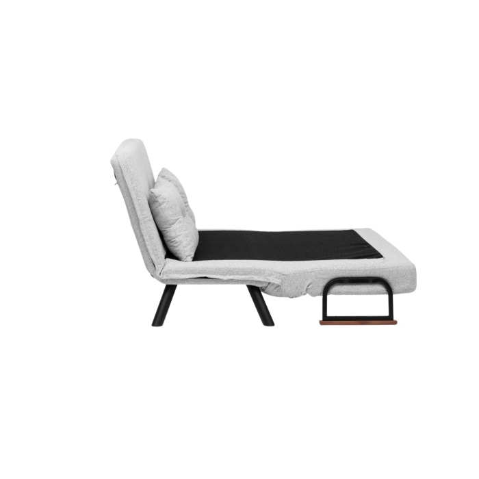 Canapea extensibila SANDO, 2 locuri, gri si alb 133x78x78 cm [12]