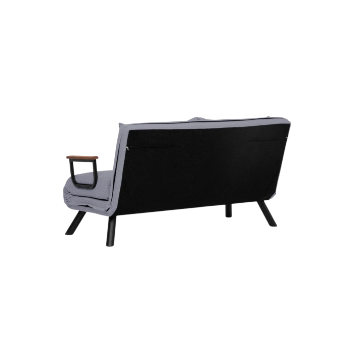Canapea extensibila SANDO, 2 locuri, gri si verde petrol, 133x78x78 cm [6]