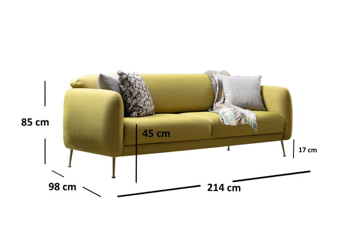 Canapea extensibila SEVILLA, 3 locuri, 214x98x85 cm [5]