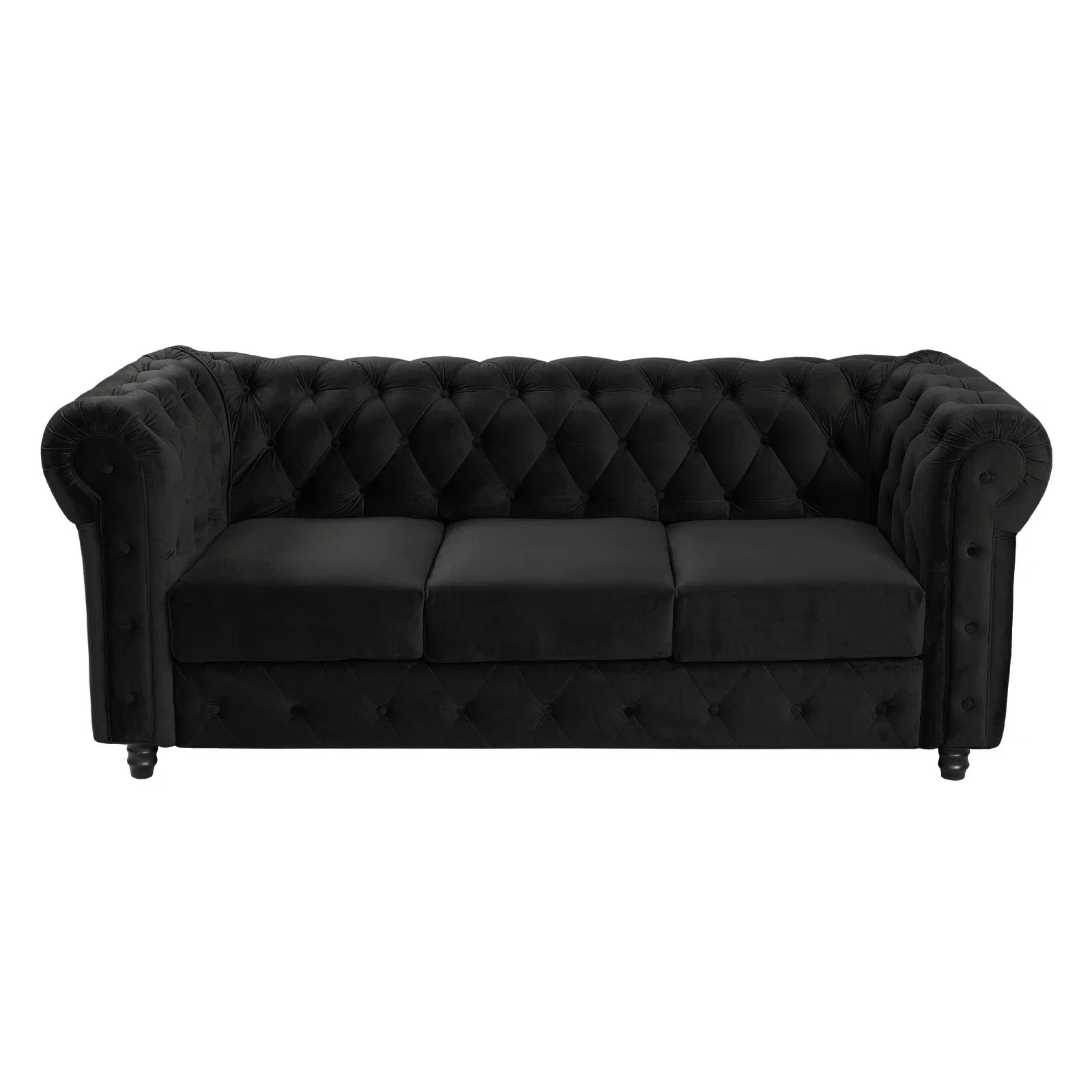 Canapea CHESTERFIELD fixa, 3 locuri, cu arcuri, 205x90x80 cm - ExpoMob [1]