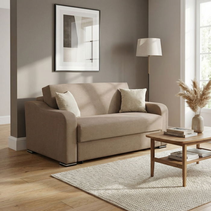 Canapea FRUNZA extensibila, 2 locuri, cu arcuri, lada depozitare, 165x110x90 cm - ExpoMob [7]