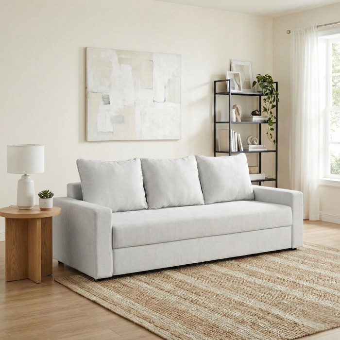 Canapea NICO 2 3L extensibila, 3 locuri, cu arcuri si lada depozitare, 220x90x75 cm - ExpoMob [5]