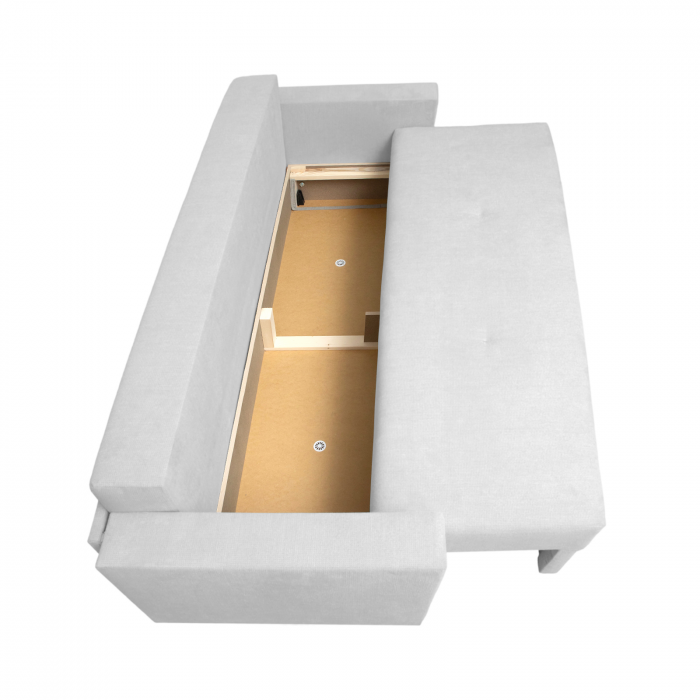 Canapea NICO 2 3L extensibila, 3 locuri, cu arcuri si lada depozitare, 220x90x75 cm - ExpoMob [3]