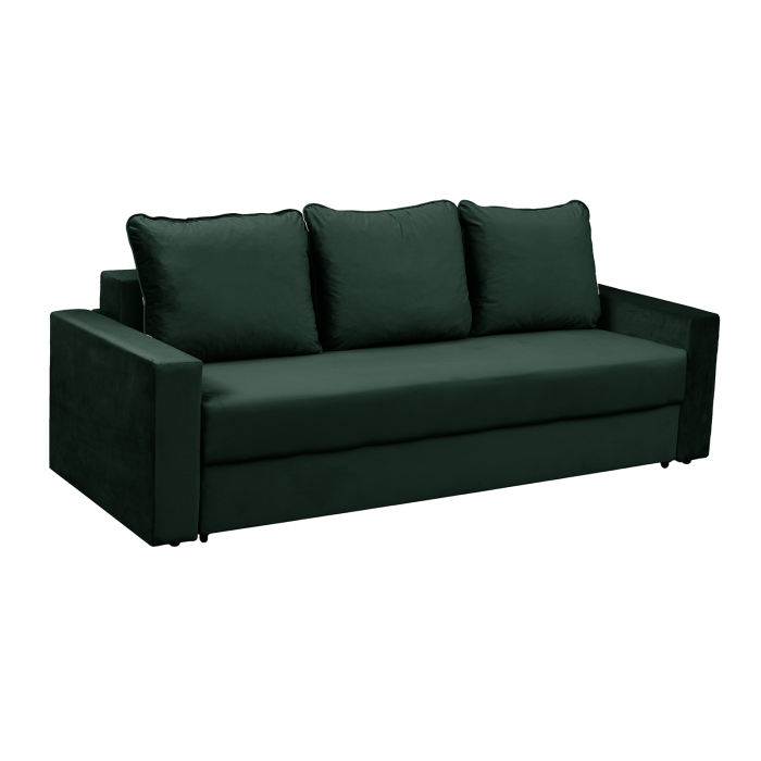 Canapea NICO II extensibila, 3 locuri, cu arcuri si lada depozitare, 220x85x75 cm [2]