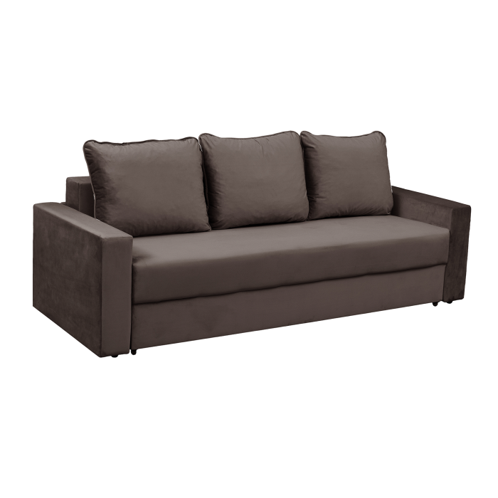 Canapea NICO II extensibila, 3 locuri, cu arcuri si lada depozitare, 220x85x75 cm [2]