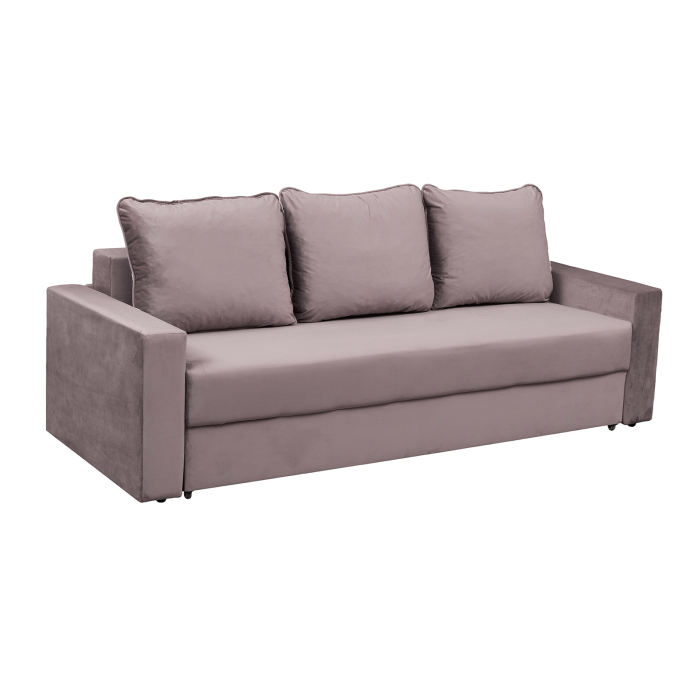 Canapea NICO II extensibila, 3 locuri, cu arcuri si lada depozitare, 220x85x75 cm [2]