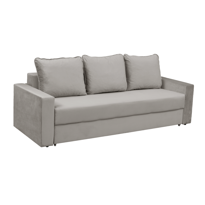 Canapea NICO II extensibila, 3 locuri, cu arcuri si lada depozitare, 220x85x75 cm [2]