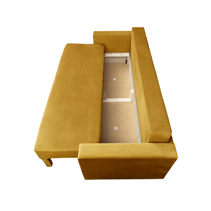 Canapea NICO II extensibila, 3 locuri, cu arcuri si lada depozitare, 220x85x75 cm [4]